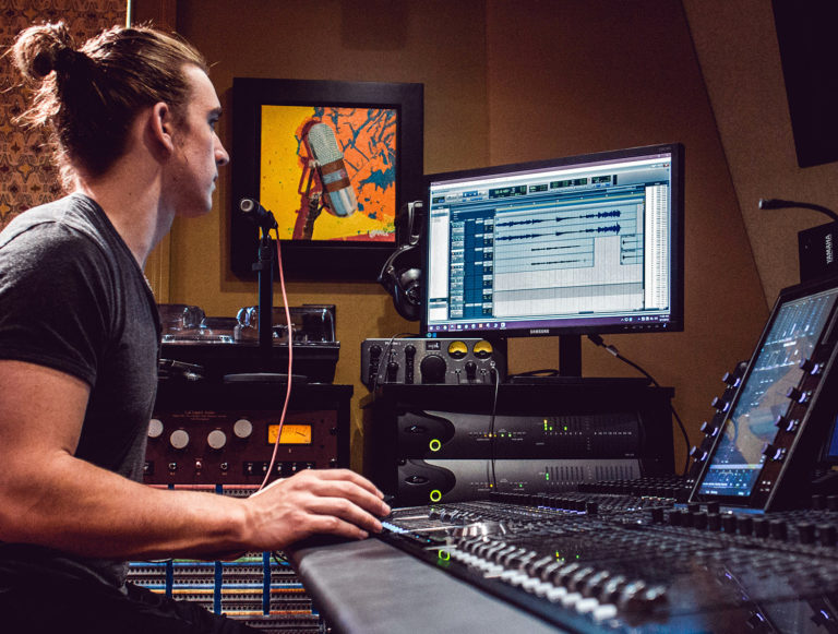 Jake Mixing Music - TRC Studios Nashville