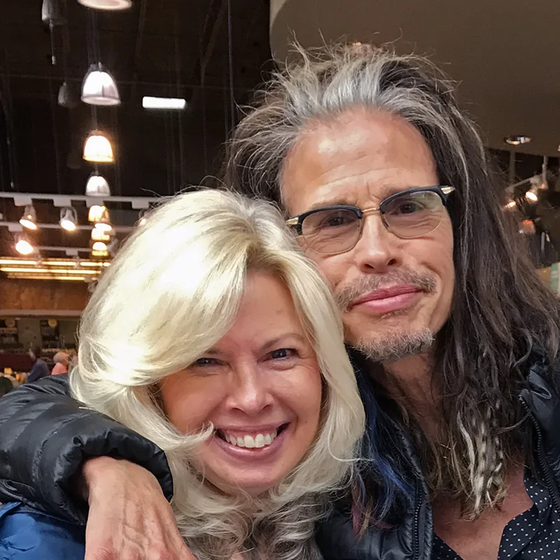 Liz Schatzlein with Steven Tyler
