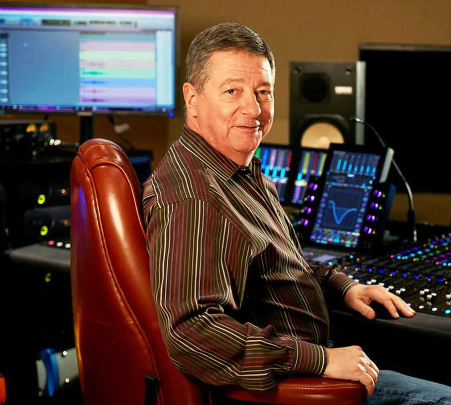 Mike Schatzlein at the console at TRC Studios