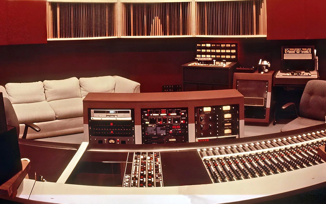 The control room of TRC's new Studio A in 1984