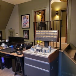 A view of the Studer and the booth. A view of the Studer and the booth.
