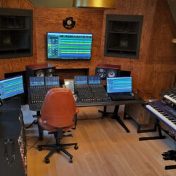 Studio Five control room. Studio Five control room.