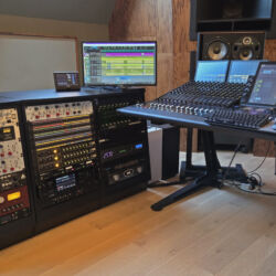 Racks to the left of the control surface.. Racks to the left of the control surface..